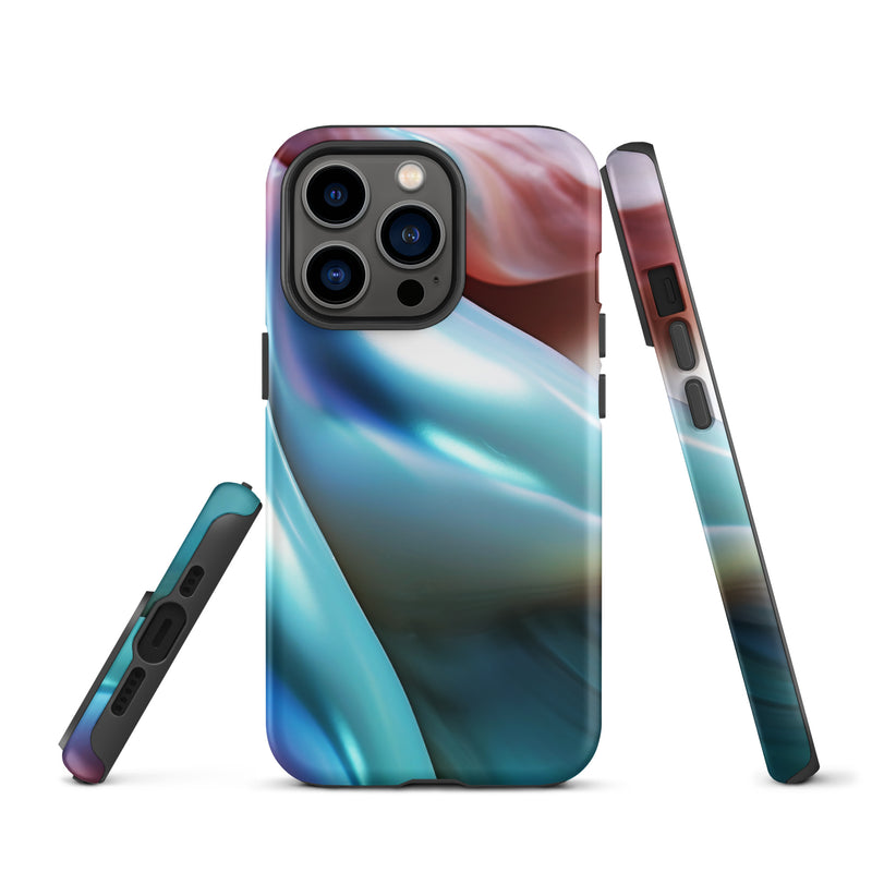 Load image into Gallery viewer, Tender Marine Green Orange Blue iPhone Case Hardshell 3D Wrap Thermal CREATIVETECH