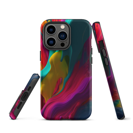 Red Purple Yellow Green Pride iPhone Case Hardshell 3D Wrap Thermal CREATIVETECH