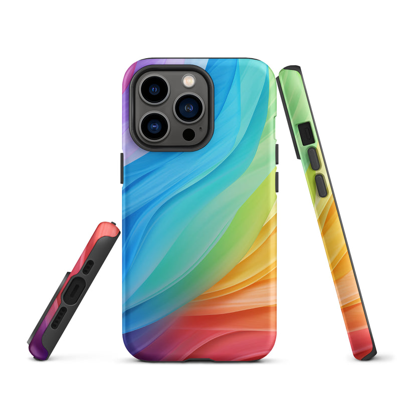 Load image into Gallery viewer, Pride Colors iPhone Case Hardshell 3D Wrap Thermal CREATIVETECH
