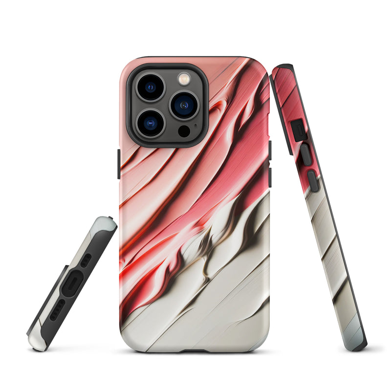 Load image into Gallery viewer, Delicate Pink Paint Style iPhone Case Hardshell 3D Wrap Thermal Double Layer CREATIVETECH