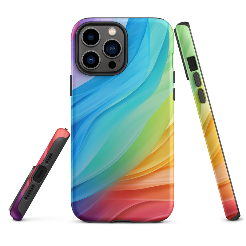 Load image into Gallery viewer, Pride Colors iPhone Case Hardshell 3D Wrap Thermal CREATIVETECH
