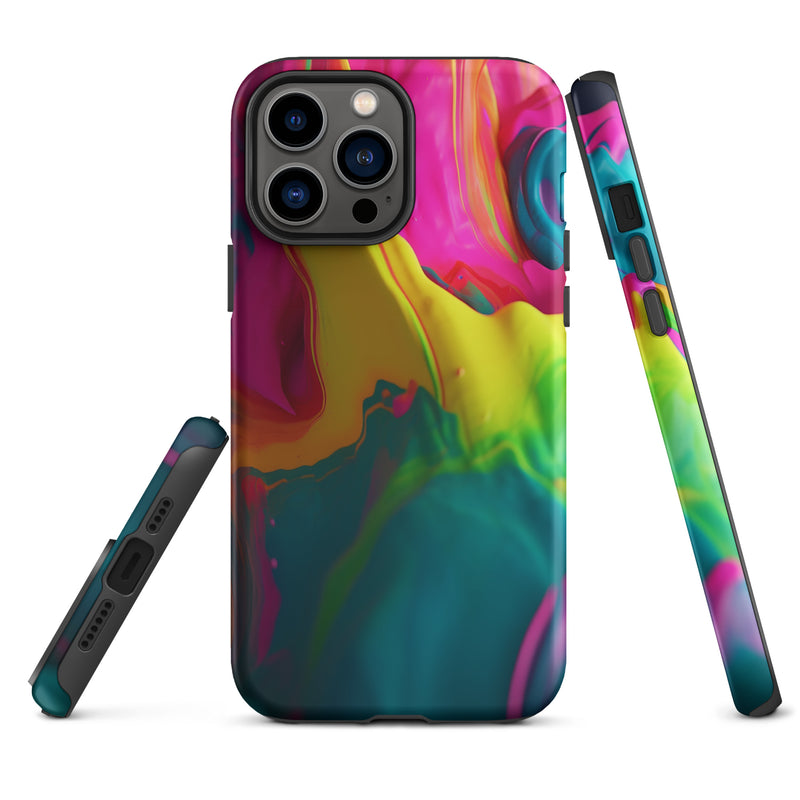 Load image into Gallery viewer, Pride Colorful Paint iPhone Case Hardshell 3D Wrap Thermal CREATIVETECH
