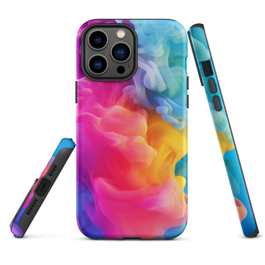 Pride Colorful Smoke iPhone Case Hardshell 3D Wrap Thermal CREATIVETECH