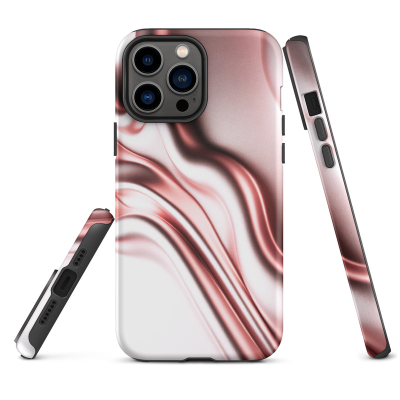 Load image into Gallery viewer, Rose Gold Silky Style iPhone Case Hardshell 3D Wrap Thermal Double Layer CREATIVETECH