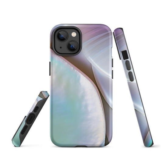 Mother of Pearl Soft Pink iPhone Case Hardshell 3D Wrap Thermal CREATIVETECH