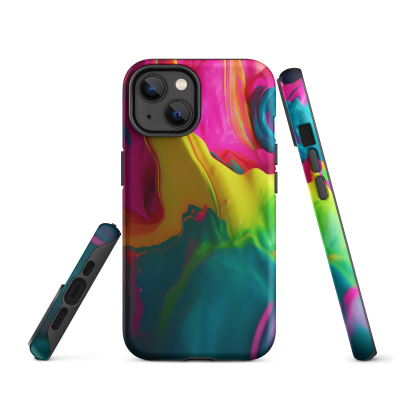 Load image into Gallery viewer, Pride Colorful Paint iPhone Case Hardshell 3D Wrap Thermal CREATIVETECH
