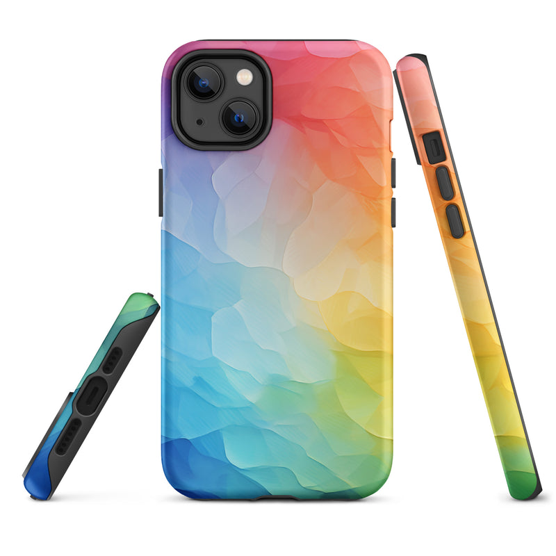 Load image into Gallery viewer, Pride Painted Glass iPhone Case Hardshell 3D Wrap Thermal CREATIVETECH
