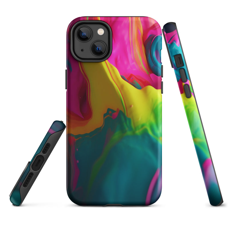 Load image into Gallery viewer, Pride Colorful Paint iPhone Case Hardshell 3D Wrap Thermal CREATIVETECH
