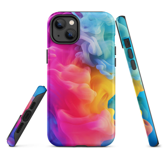 Pride Colorful Smoke iPhone Case Hardshell 3D Wrap Thermal CREATIVETECH
