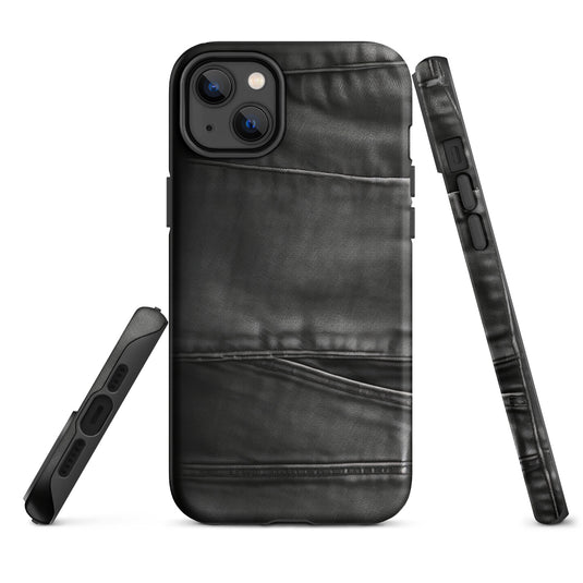 Dark Grey Denim Pocket iPhone Case Hardshell 3D Wrap Thermal CREATIVETECH