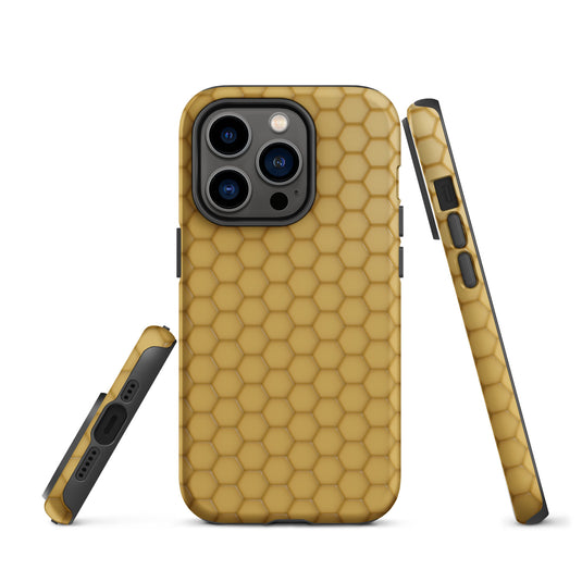 Honeycomb Wax Yellow Brown iPhone Case Hardshell 3D Wrap Thermal CREATIVETECH