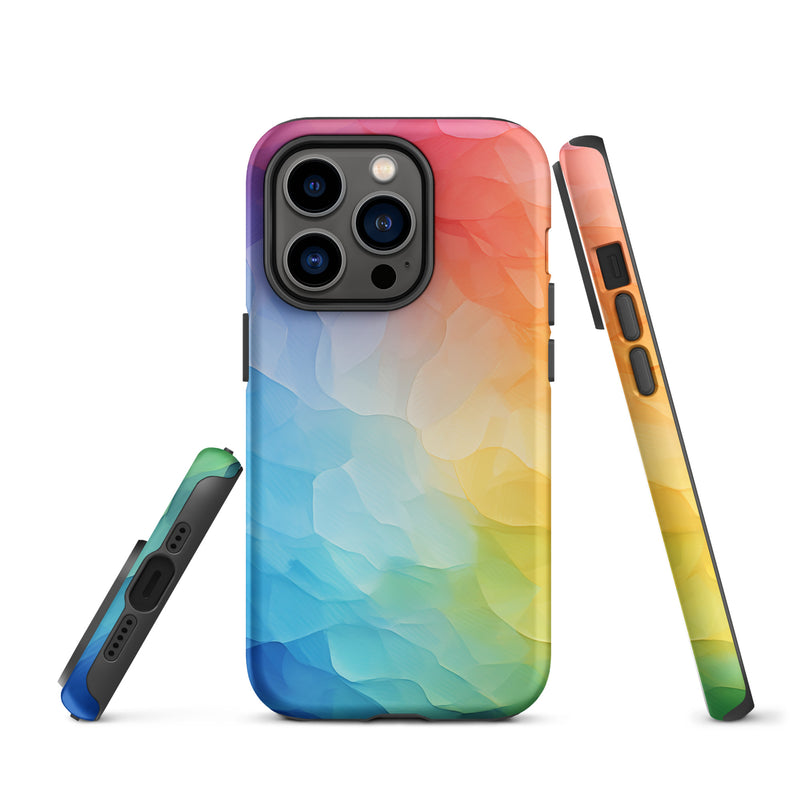 Load image into Gallery viewer, Pride Painted Glass iPhone Case Hardshell 3D Wrap Thermal CREATIVETECH