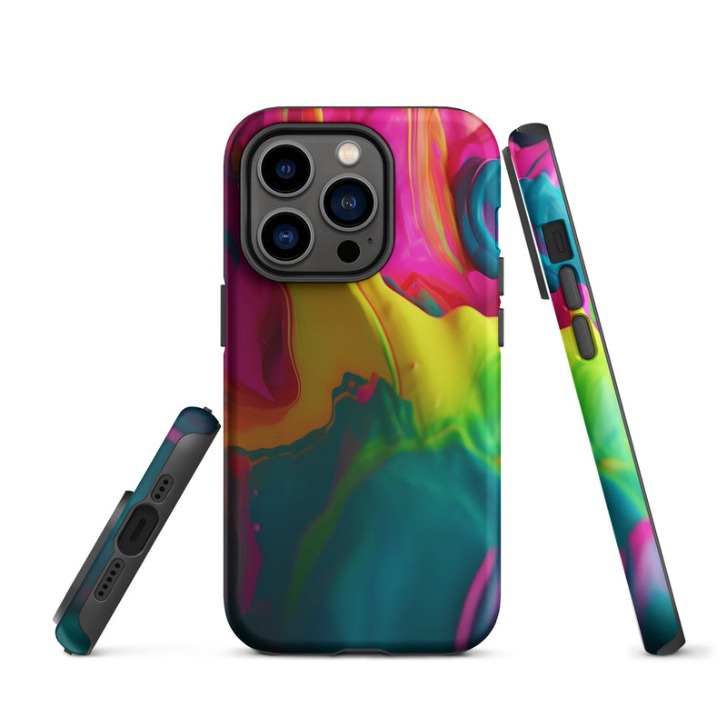 Load image into Gallery viewer, Pride Colorful Paint iPhone Case Hardshell 3D Wrap Thermal CREATIVETECH