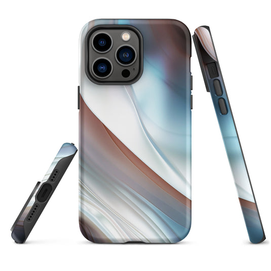 Pearl Blue iPhone Case Hardshell 3D Wrap Thermal CREATIVETECH