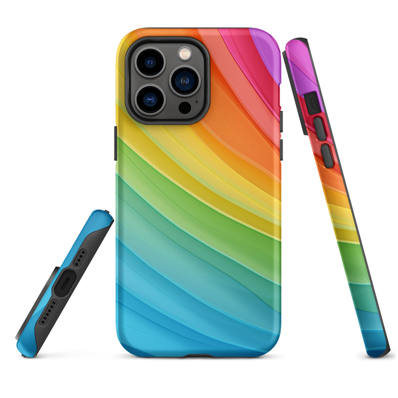 Load image into Gallery viewer, Pride Rainbow iPhone Case Hardshell 3D Wrap Thermal CREATIVETECH