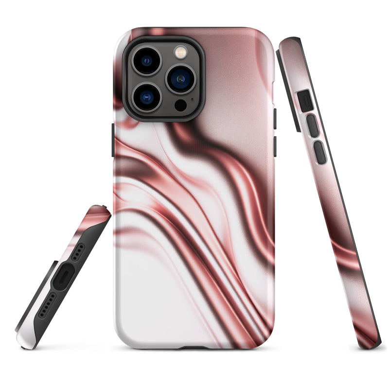 Load image into Gallery viewer, Rose Gold Silky Style iPhone Case Hardshell 3D Wrap Thermal Double Layer CREATIVETECH