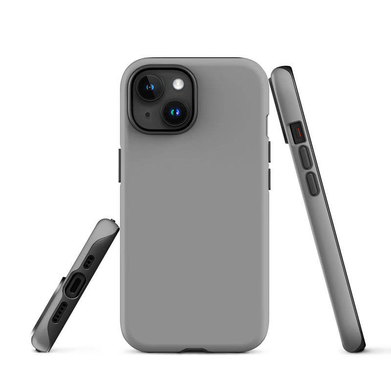 Load image into Gallery viewer, Nobel Grey iPhone Case Hardshell 3D Wrap Thermal Plain Color CREATIVETECH
