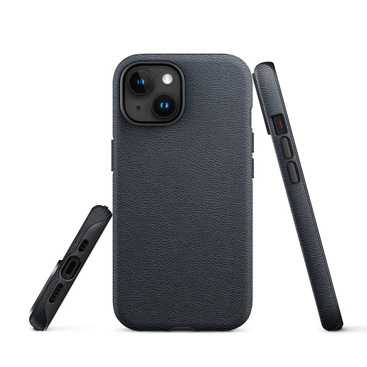 Black Leather iPhone Case Hardshell 3D Wrap Thermal CREATIVETECH