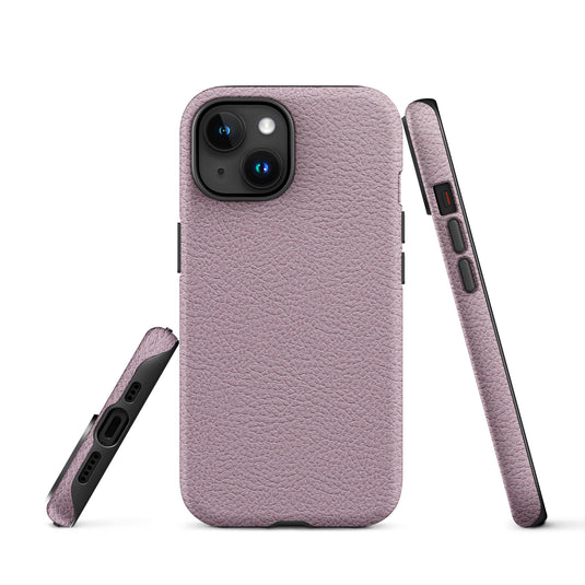 Ash Pink Leather iPhone Case Hardshell 3D Wrap Thermal CREATIVETECH