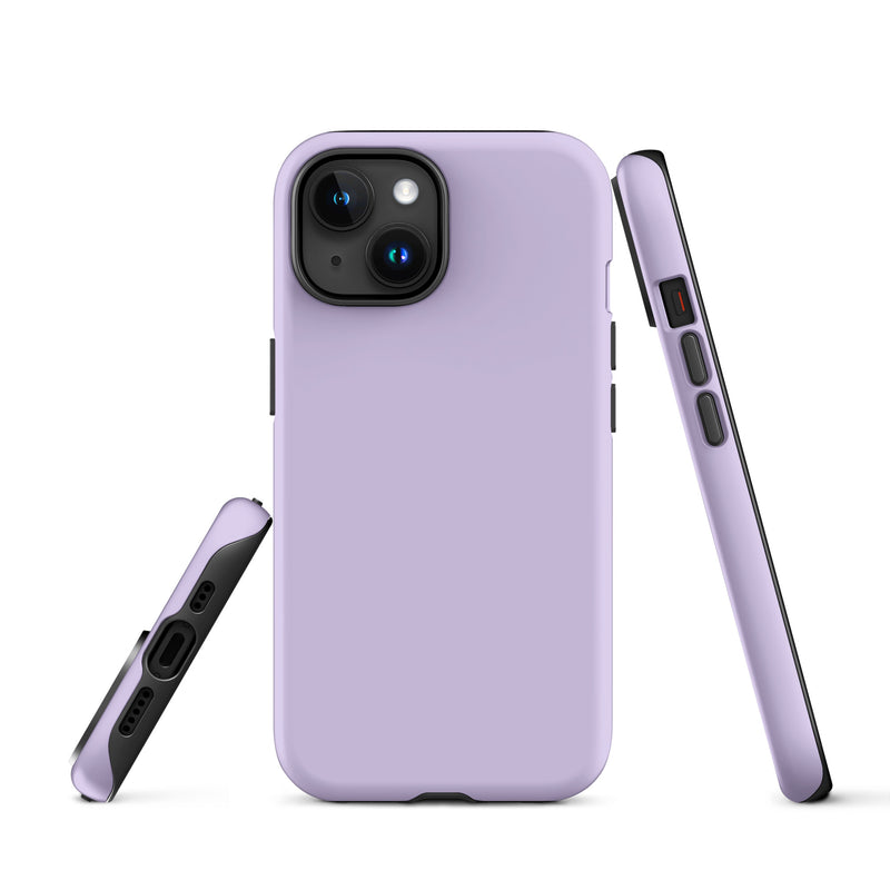 Load image into Gallery viewer, Fog Violet iPhone Case Hardshell 3D Wrap Thermal Plain Color CREATIVETECH