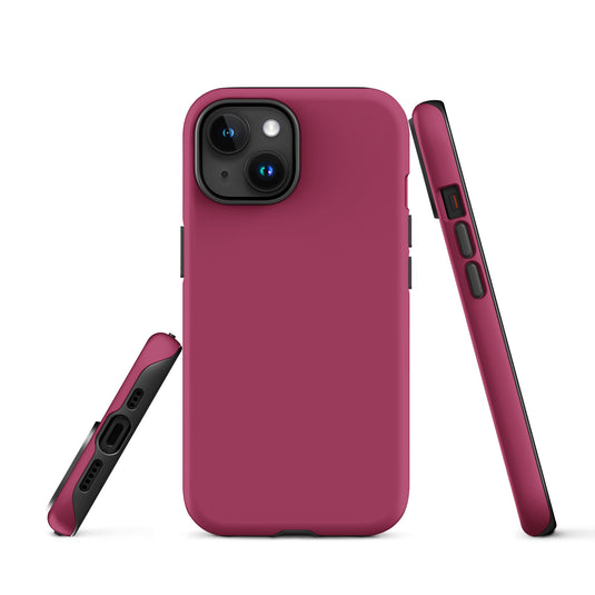 Lipstick Red iPhone Case Hardshell 3D Wrap Thermal Plain Color CREATIVETECH