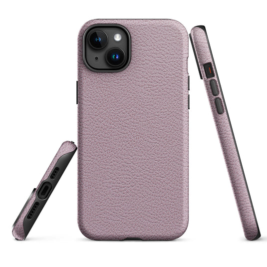 Ash Pink Leather iPhone Case Hardshell 3D Wrap Thermal CREATIVETECH