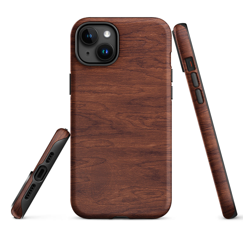Load image into Gallery viewer, Brown Wood iPhone Case Hardshell 3D Wrap Thermal CREATIVETECH