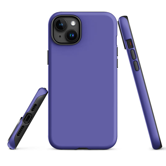 Medium Slate Purple Blue iPhone Case Hardshell 3D Wrap Thermal Plain Color CREATIVETECH