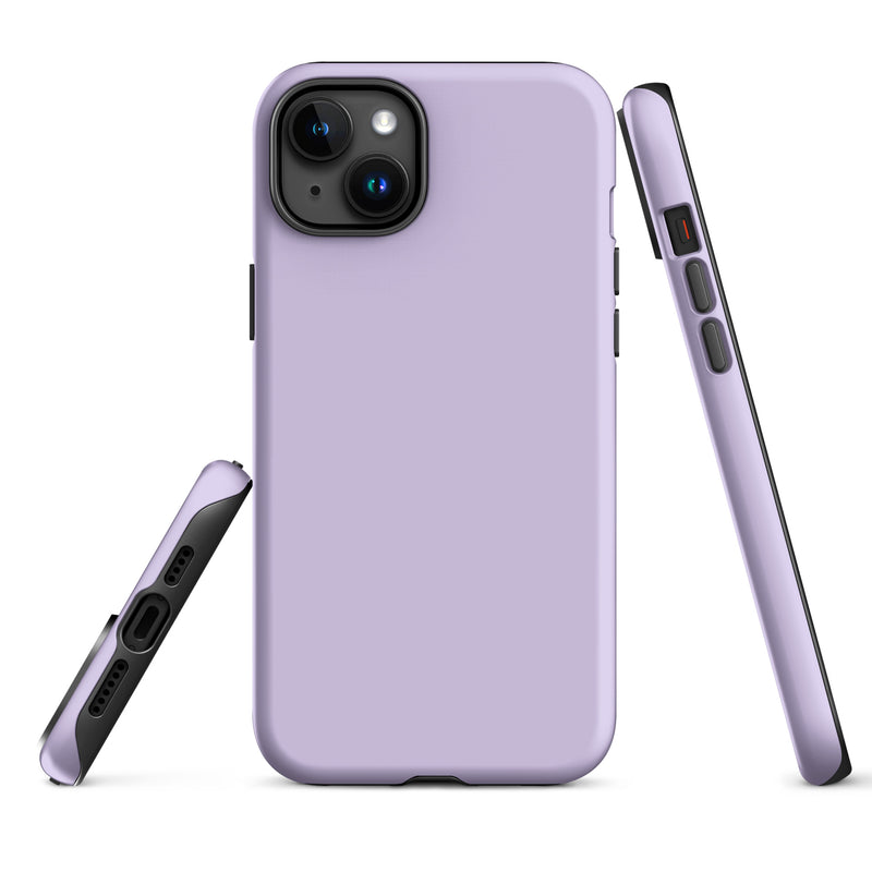 Load image into Gallery viewer, Fog Violet iPhone Case Hardshell 3D Wrap Thermal Plain Color CREATIVETECH