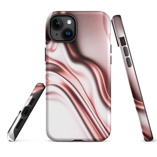 Rose Gold Silky Style iPhone Case Hardshell 3D Wrap Thermal Double Layer CREATIVETECH