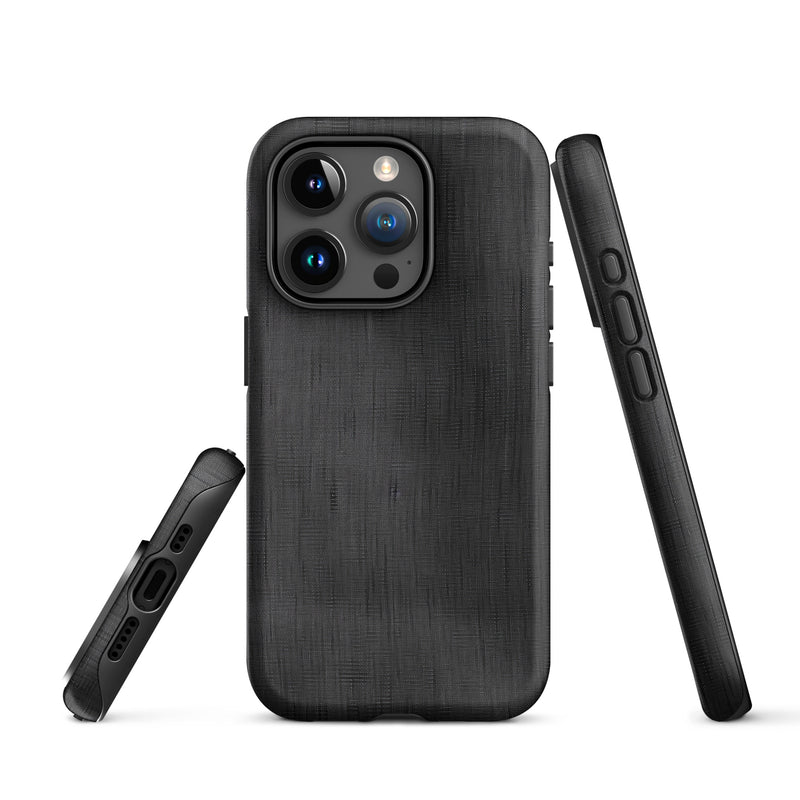 Load image into Gallery viewer, Classic Denim Dark Grey iPhone Case Hardshell 3D Wrap Thermal CREATIVETECH