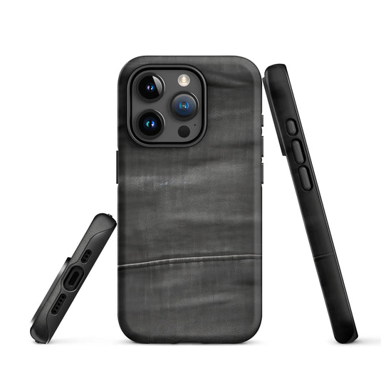 Dark Grey Denim Cloth iPhone Case Hardshell 3D Wrap Thermal CREATIVETECH