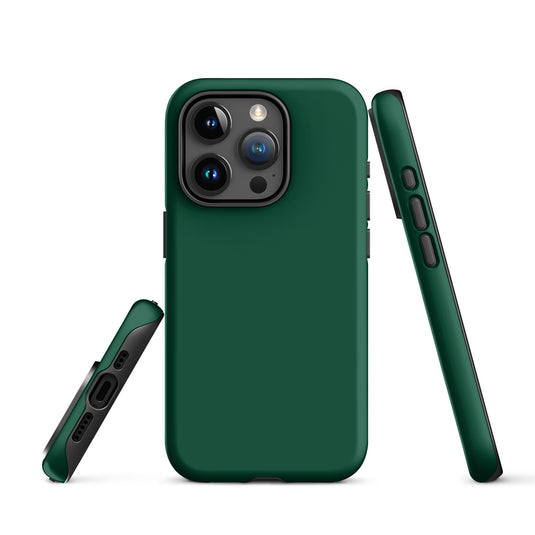 British Racing Green iPhone Case Hardshell 3D Wrap Thermal Plain Color CREATIVETECH