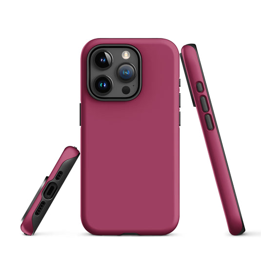 Lipstick Red iPhone Case Hardshell 3D Wrap Thermal Plain Color CREATIVETECH