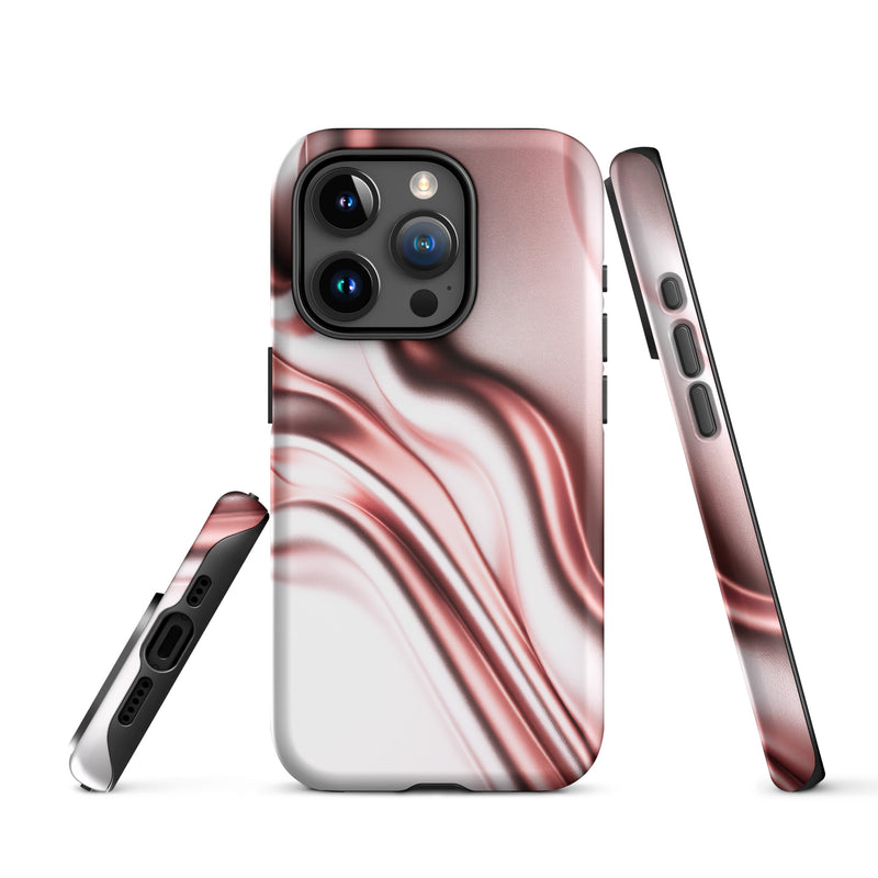 Load image into Gallery viewer, Rose Gold Silky Style iPhone Case Hardshell 3D Wrap Thermal Double Layer CREATIVETECH