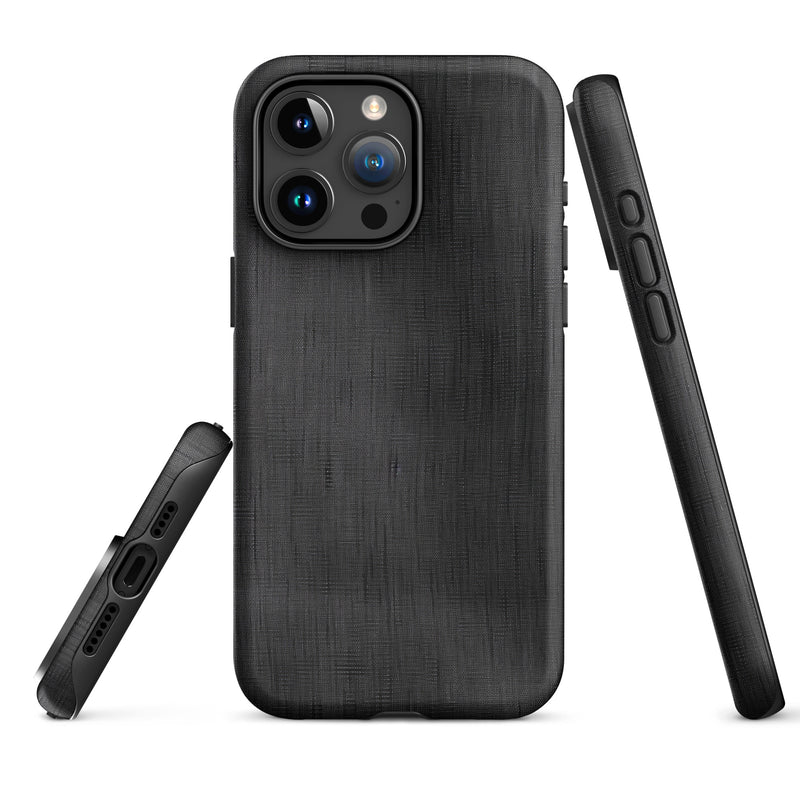 Load image into Gallery viewer, Classic Denim Dark Grey iPhone Case Hardshell 3D Wrap Thermal CREATIVETECH