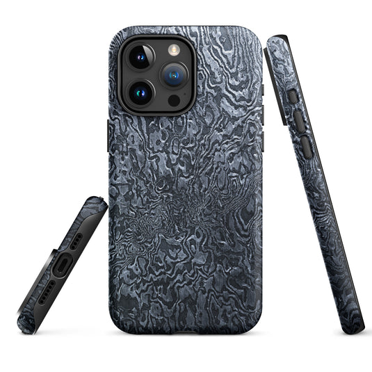 Damascus Steel iPhone Case Hardshell 3D Wrap  Thermal CREATIVETECH