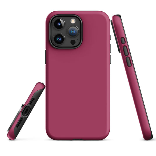 Lipstick Red iPhone Case Hardshell 3D Wrap Thermal Plain Color CREATIVETECH