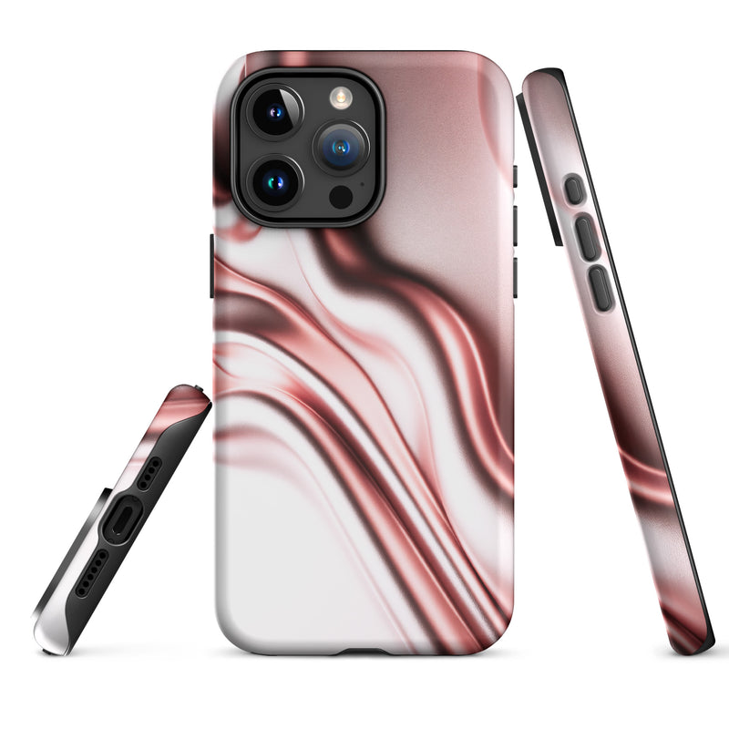 Load image into Gallery viewer, Rose Gold Silky Style iPhone Case Hardshell 3D Wrap Thermal Double Layer CREATIVETECH