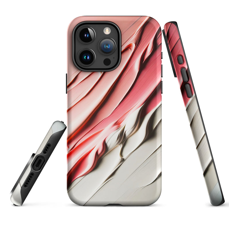 Load image into Gallery viewer, Delicate Pink Paint Style iPhone Case Hardshell 3D Wrap Thermal Double Layer CREATIVETECH