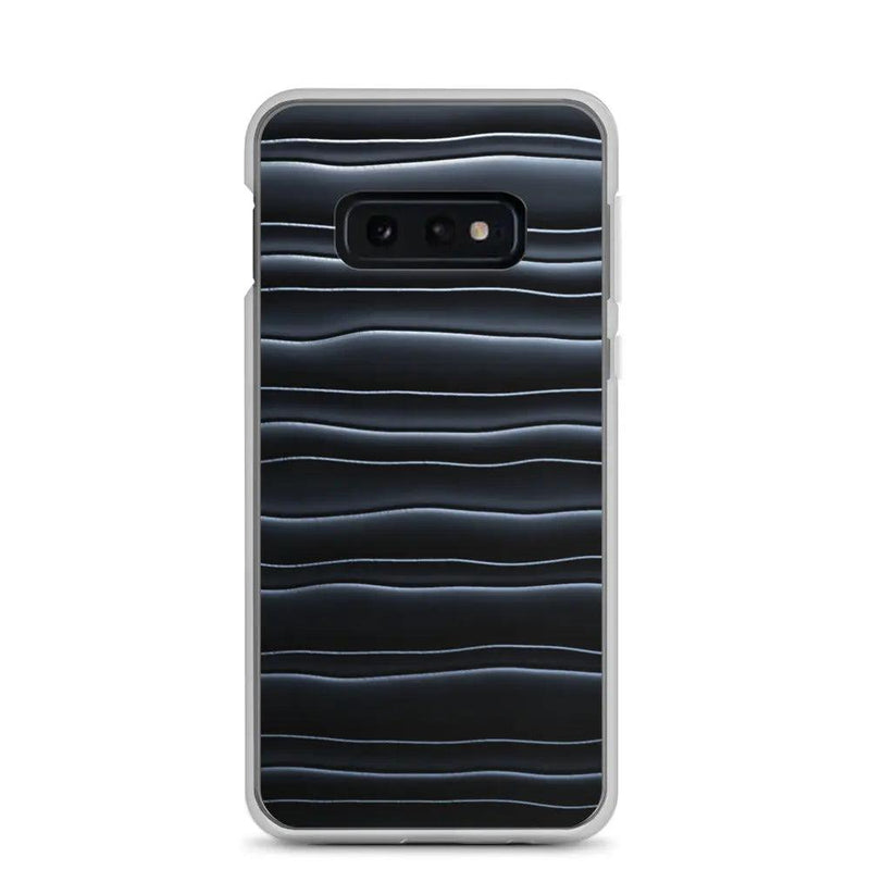 Load image into Gallery viewer, Black Blob Stripes Flexible Clear Samsung Case Bump Resistant Corners CREATIVETECH