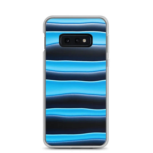 Black Blue Blob Flexible Clear Samsung Case Bump Resistant Corners CREATIVETECH