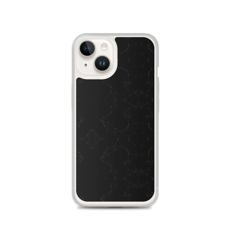 Load image into Gallery viewer, Black Pink Cyber Polygon Flexible Clear iPhone Case Bump Resistant Corners CREATIVETECH