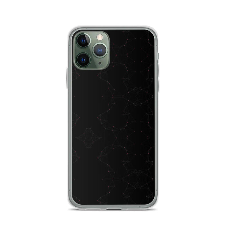 Load image into Gallery viewer, Black Pink Cyber Polygon Flexible Clear iPhone Case Bump Resistant Corners CREATIVETECH