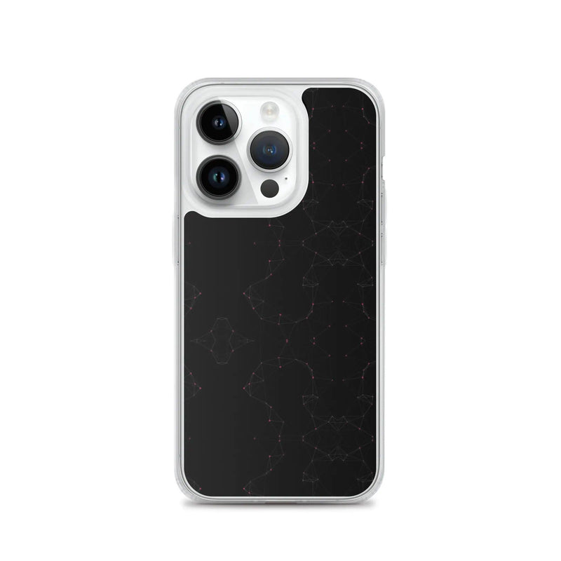 Load image into Gallery viewer, Black Pink Cyber Polygon Flexible Clear iPhone Case Bump Resistant Corners CREATIVETECH