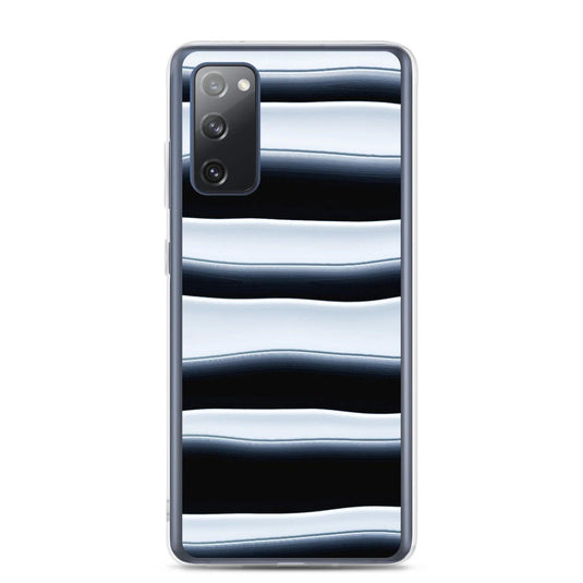 Black White Blob Flexible Clear Samsung Case Bump Resistant Corners CREATIVETECH
