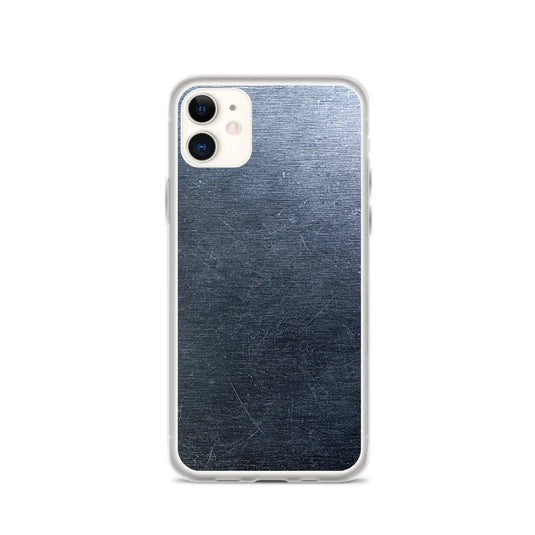 Brushed Dark Metal Flexible Clear iPhone Case Bump Resistant Corners CREATIVETECH