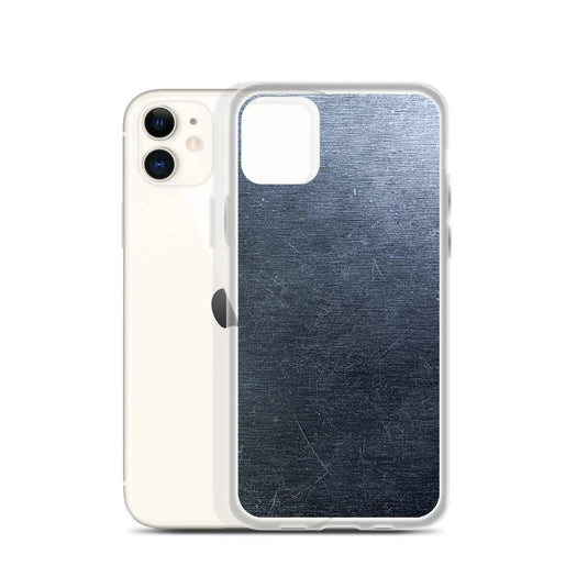 Brushed Dark Metal Flexible Clear iPhone Case Bump Resistant Corners CREATIVETECH