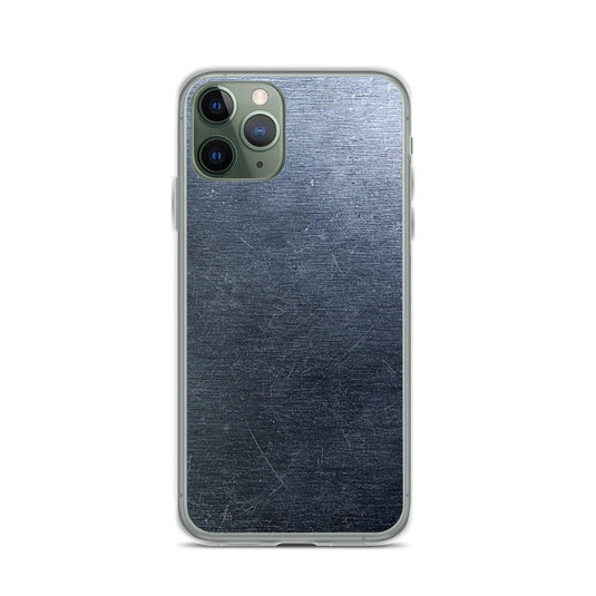 Brushed Dark Metal Flexible Clear iPhone Case Bump Resistant Corners CREATIVETECH