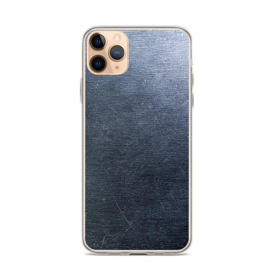 Brushed Dark Metal Flexible Clear iPhone Case Bump Resistant Corners CREATIVETECH